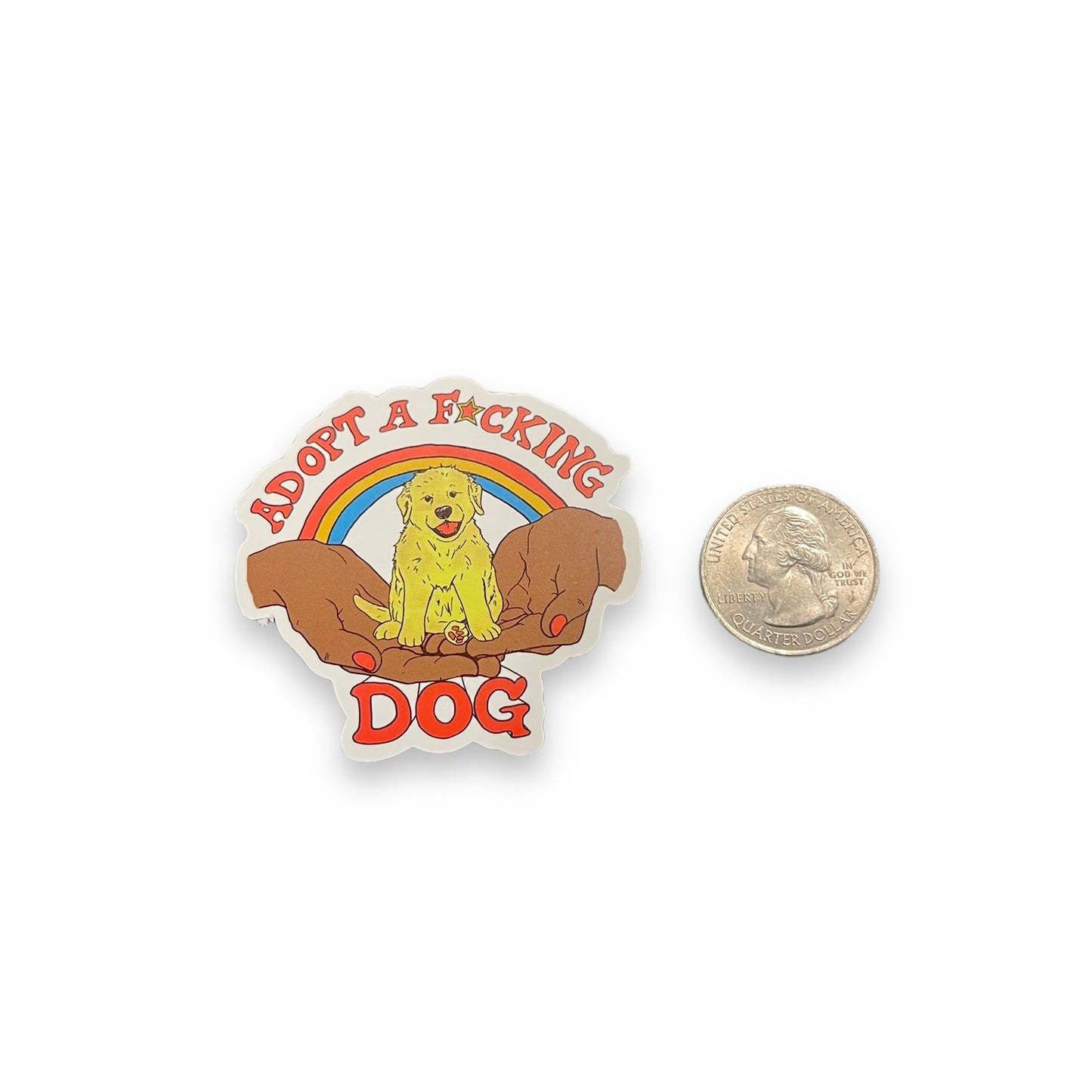 Adopt a F*cking Dog Sticker