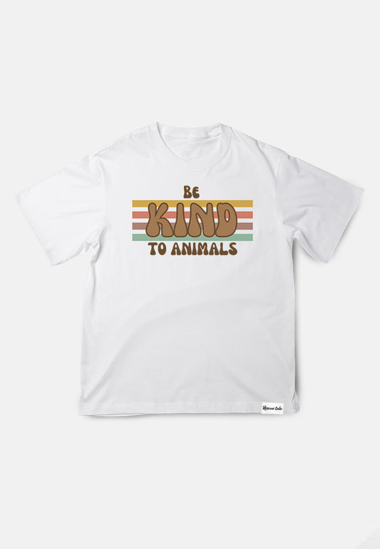 Be Kind To Animals White T-Shirt (A5)