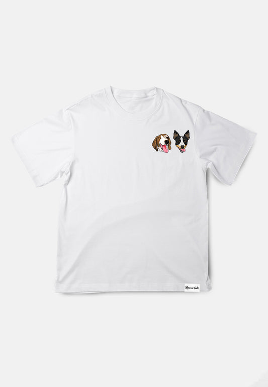 @FighterFlynn: Flynn and Melo White T-Shirt Pocket Design P8