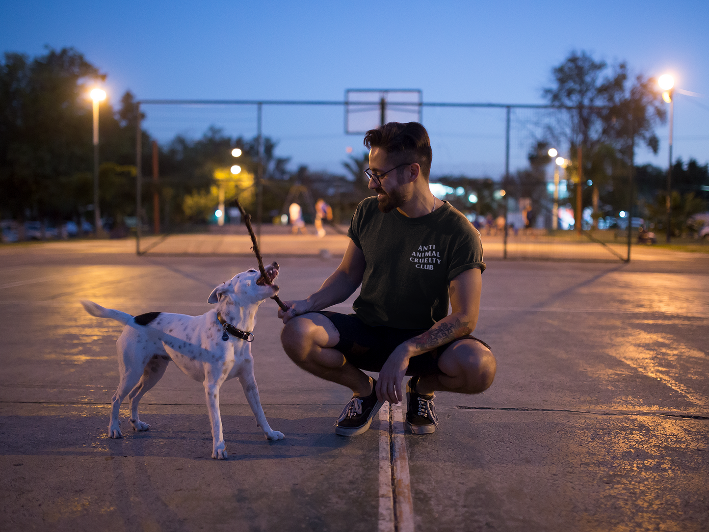 Anti-Animal Cruelty Black T-Shirt (A1)