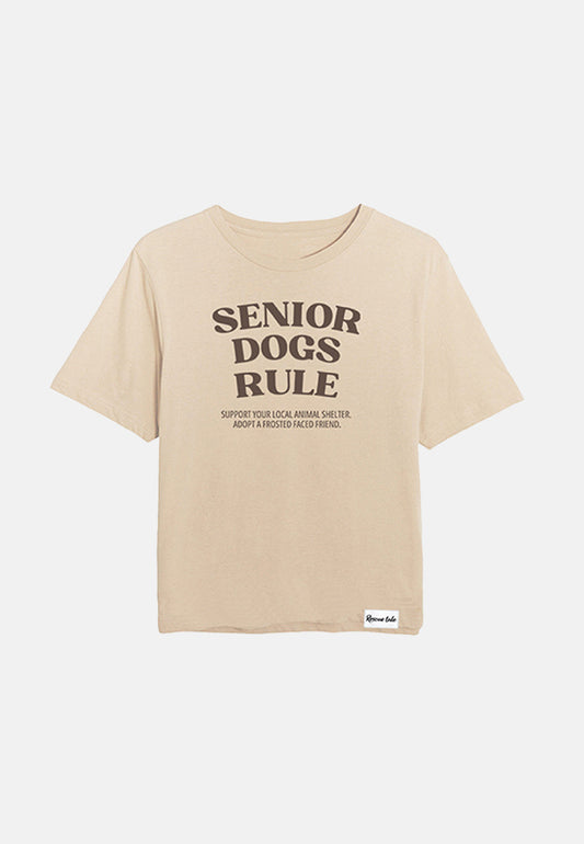 Senior Dogs Rule Mushroom T-Shirt A3