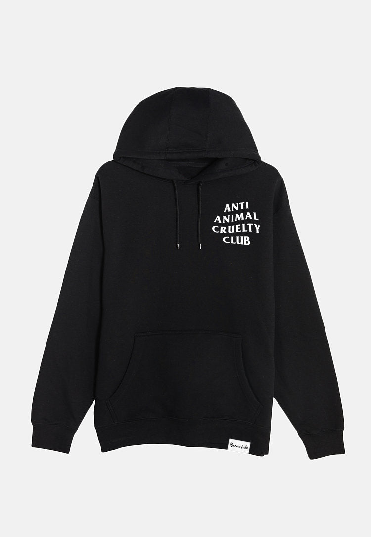 Anti-Animal Cruelty Black Hoodie (A1)