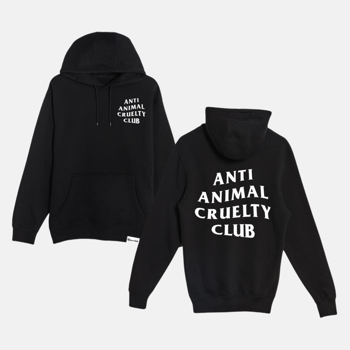 Anti-Animal Cruelty Black Hoodie (A1)