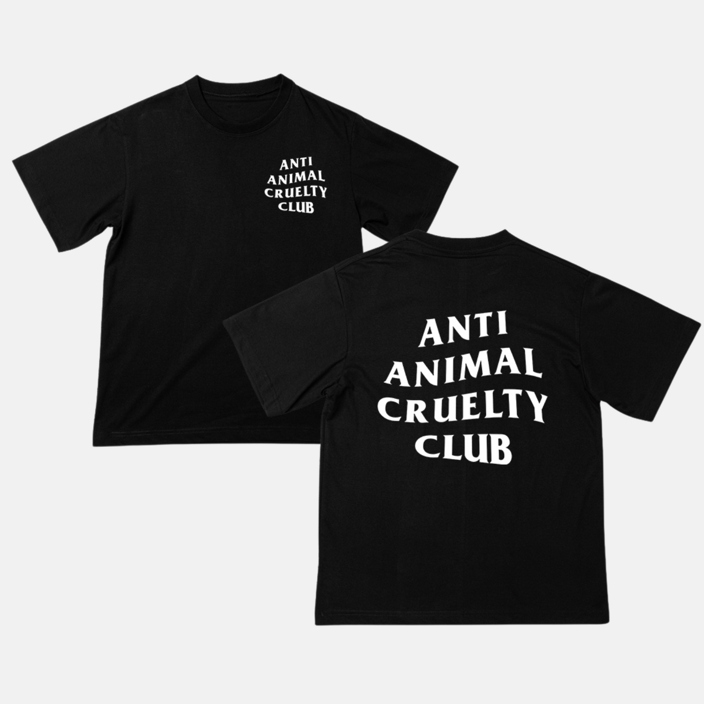 Anti-Animal Cruelty Black T-Shirt (A1)