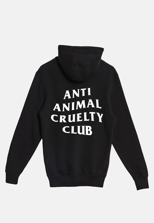 Anti-Animal Cruelty Black Hoodie (A1)