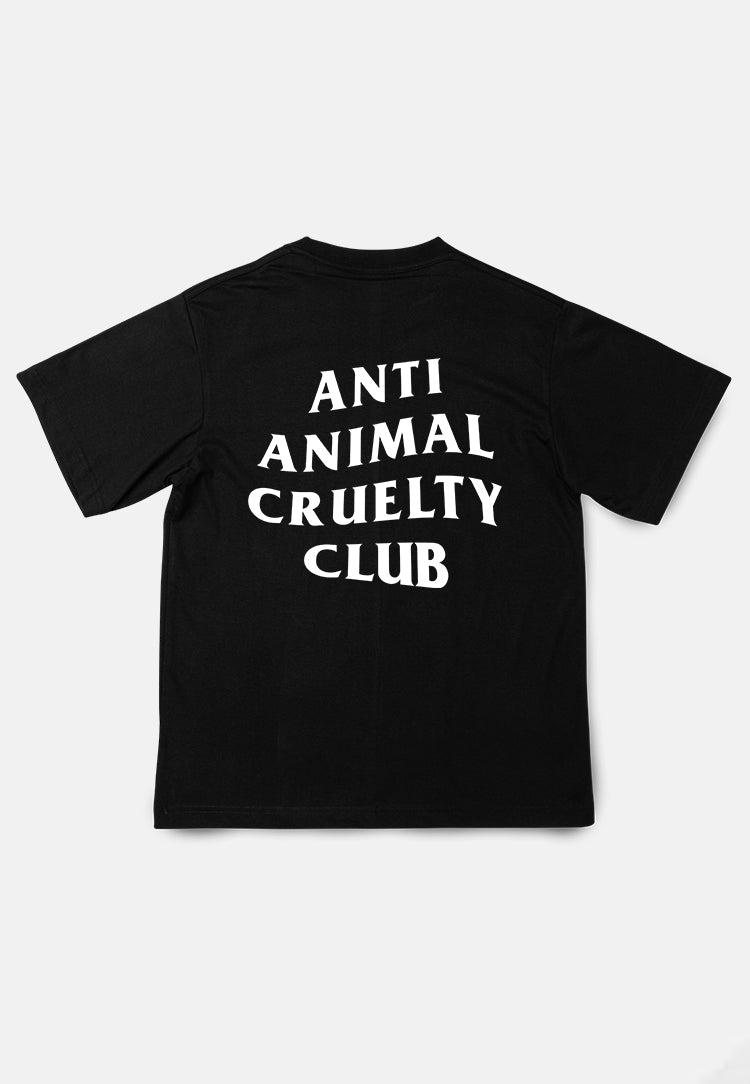 Anti-Animal Cruelty Black T-Shirt (A1)