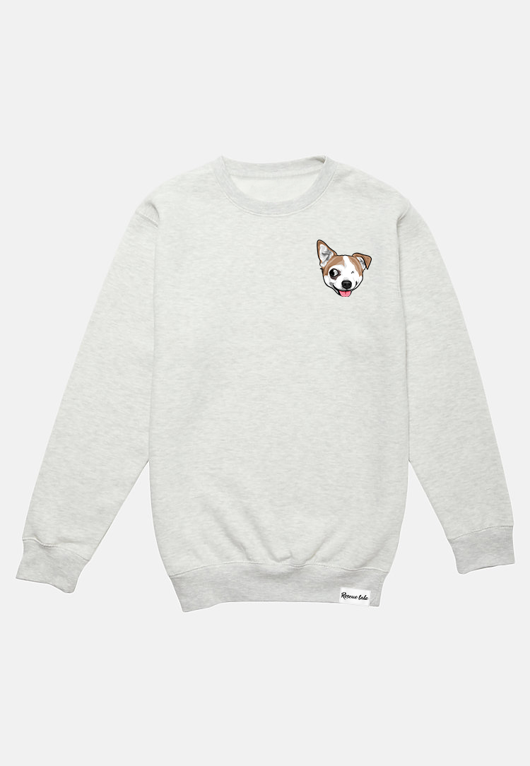 @Notoriousandfriends: Shady Oatmeal Heather Crewneck Sweatshirt Pocket Design P2